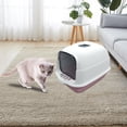 thumbnail image 1 of Chat avec Couvercle Fermé et Couvert Pot pour Chaton Réutilisable avec Porte, 1 of 8