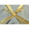thumbnail image 3 of 63"x 39" Rectangular Clear Glass 7pc Dining Set with Gold Stainless Steel, 3 of 5