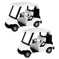 thumbnail image 1 of BESTYASH 2Pcs White Alloy Golf Cart Model with High Realism for Desktop and Scene Building, 1 of 8