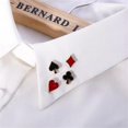 thumbnail image 3 of shiyou-4 pcs Playing Card Enamel Lapel Pin Poker Playing Hand Cards Brooch Pin Playing Cards Brooch, 3 of 3
