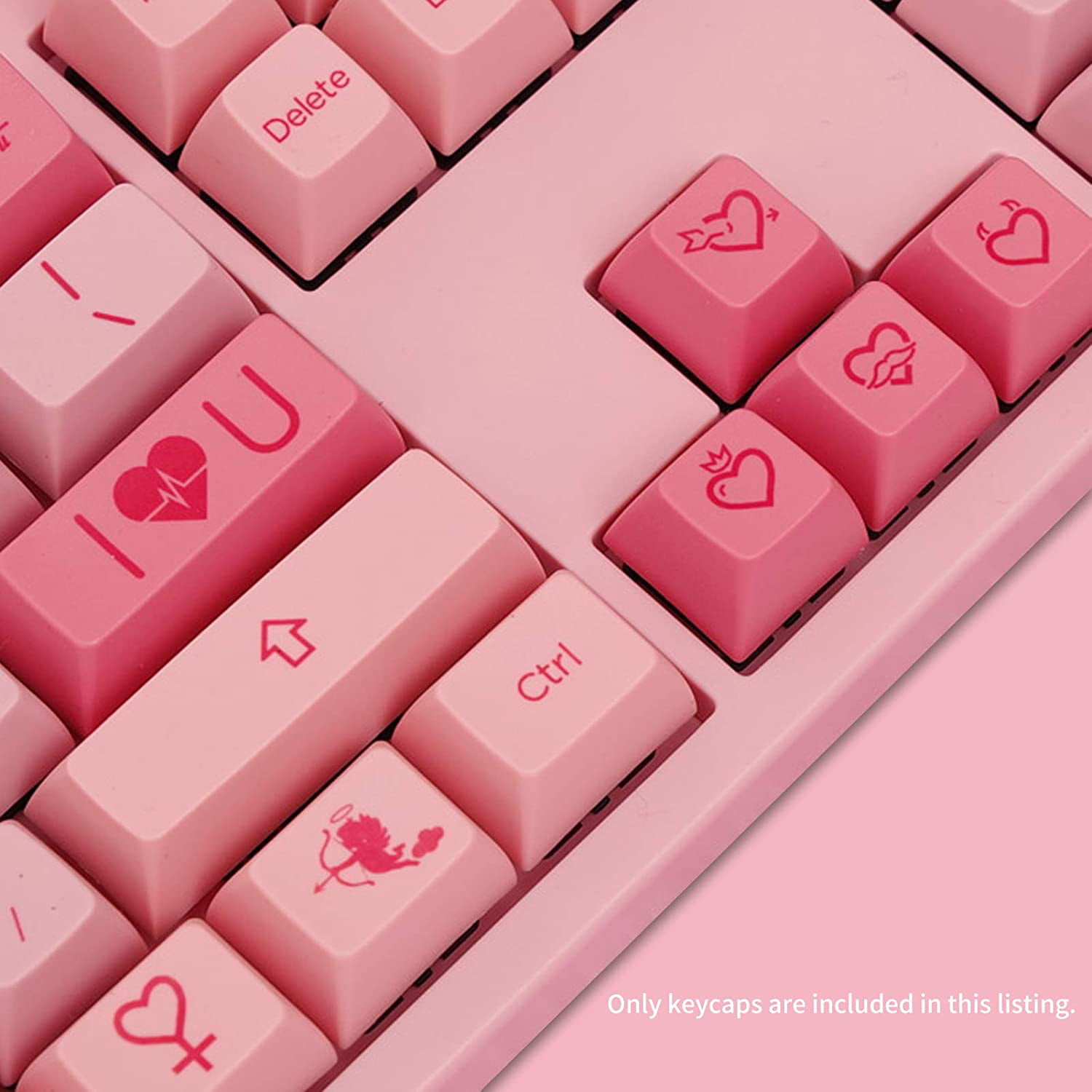 Akko Cupid SA PBT Dye-sub Pink Keycaps Set 117 Keys 