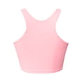 thumbnail image 6 of Womens Bikini Top Round Neck Sporty Swim Top Pink Bathing Suit Cute Summer Outfits For Women, 6 of 6