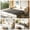 Beige, variant on 3-in-1 Convertible Pull Out Sofa Bed, 81.9'' King Size Sleeper Sofa Bed with Golden Accent Trim, Velvet 3-Seater Couch with 3 Pillows for Living Room, Small Space, Apartment