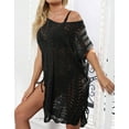 thumbnail image 3 of Cogild Women's Swimsuit Cover Up Solid Hollow Out Beach Dress Casual Beachwear Bathing Suit, 3 of 6