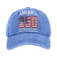 thumbnail image 4 of USA 250th Anniversary Hat 1776–2026 Patriotic Embroidered Flag Map Baseball Cap Unisex, 4 of 7