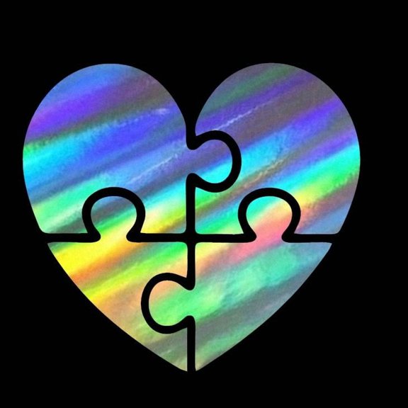 Autism Puzzle Piece Heart Vinyl Decal Sticker UV & Waterproof Bumper Window Laptop Automotive Water Bottle Gift accessories – HOLO 5"