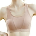 thumbnail image 4 of Durtebeua Bras For Women Underwire Mid Impact Molded Cup Seamless Sports Bra, 4 of 4