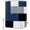Blue Gray Black, variant on Sage Green Grey Geometric Shower Curtains for Bathroom, Modern Black White Abstract Art Waterproof Fabric Shower Curtain, Decorative Bathroom Curtain for Bathtub, 66"x72" , No Hooks Included