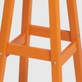 thumbnail image 6 of WestinTrends Malibu 29" HDPE Outdoor Patio Square Bar Stools (Set of 2), Orange, 6 of 8