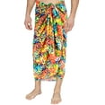 thumbnail image 2 of HAPPY BAY Men's Regular Swimwear Sarong Long Pareo Beach Wrap One Size Multicolor-J867 Summer Vacation Party, 2 of 3