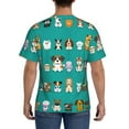 thumbnail image 2 of Rocae Cartoon Dogs for Men's Moisture-Wicking Crew Tee - T-Shirt for Sports, Outdoor Activities, and Casual WearXX-Large, 2 of 9
