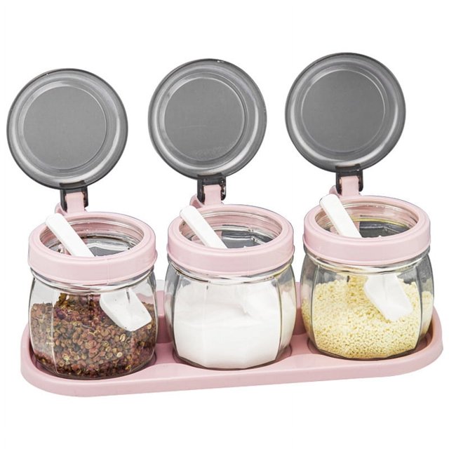 Caja de condimentos Tarro de condimentos para el hogar de cocina Tarro de condimentos Tarro de sal Juego de combinación de condimentos Tarro de condimentos Botella de condimentos Olla de aceite