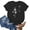 02-Black, variant on Tshirts Shirts for Women Graphic Trendy Plus Size mit Print Crewneck Short Sleeve Pattern Boxy Fit Stretch Breathable Casual Tops for Women Navy Size L