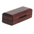thumbnail image 1 of Solid Wood Saxophone Mouthpiece Storage Case - Single Capacity, Soft Cloth Lining, Secure Slot Design, Smooth Surface, Exquisite Craftsmanship, Red Finish, Compact Size 4.4x1.8x1.5in, 80g Lightweight, 1 of 6