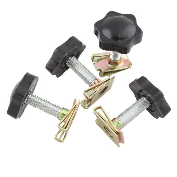 BRIGHTFUFU 4 tornillos de seguridad para cerradura de maletero de motocicleta, estilo retro, antirrobo, para alforjas, accesorios de montaje compatibles con Harley.