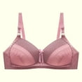 thumbnail image 4 of ATOYSOY Women's Plus Size Everyday Bra Wireless Breathable Push Up Underwear Smoothing Comfort Bra Support Full Coverage Bra Clearance Pink XXL, 4 of 4