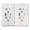 20A-White-2P, variant on 20 Amp Outlet with Light and USB, Electrical Wall Outlet with Type A and Type C USB Charging Ports for iPhone 15 Series & More,Tamper-Resistant Outlet Wall Plate Included, (6, 20A-White-6P)