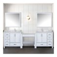 thumbnail image 3 of Coraline 102 in W x 22 in D White Double Bath Vanity, Carrara Marble Top, and Faucet Set, 3 of 4