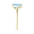 thumbnail image 2 of ANGARA Natural Prong-Set Cushion 2.45 ct Aquamarine Solitaire Ring in 14K Yellow Gold for Women (Size-10x8mm) | March Birthstone, Anniversary, Jewelry Gift for Women | Natural Aquamarine Ring, 2 of 7