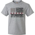 thumbnail image 3 of Inktastic Head and Neck Cancer Awareness- Flag and Ribbon Youth T-Shirt, 3 of 5