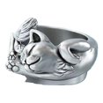 thumbnail image 2 of Anillos de aleación abiertos de gato Retro ajustables, regalo de joyería para mujer, 2 of 4