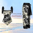 thumbnail image 4 of 2 piezas de ropa de playa para mujer con cordones y vestido transpirable a la moda para deportes acuáticos JShteea El nuevo, 4 of 9