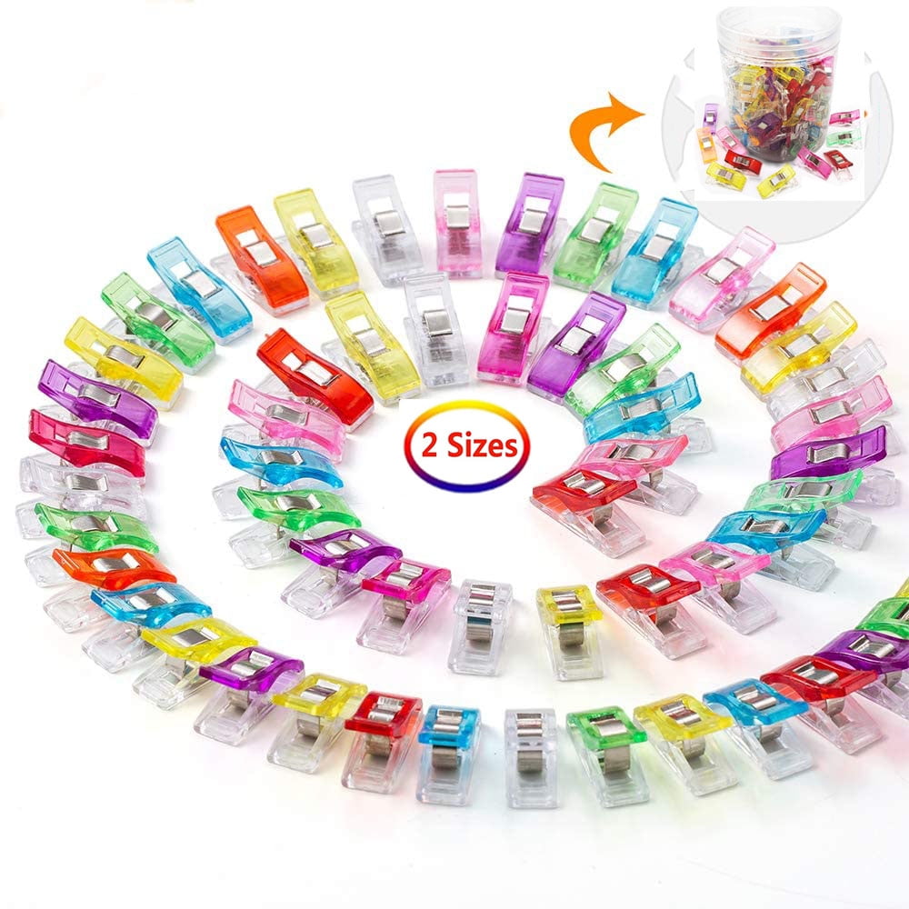 100Pcs Sewing Clips Multipurpose Premium Quilting Clips Assorted Colors