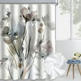 thumbnail image 4 of Waterproof Polyester Shower Curtain with Hooks | Digital Printed Multicolor Bathroom Partition Fabric | No Punching Installation | Easy Clean Mold Resistant | 4 Sizes for Home Bath Spa Use, 4 of 6