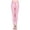 Pink, variant on QHFBli High Waist Workout Leggings Shiny Pilates Pants Shimmer Yoga Tights for Women