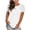 Khaki, variant on Staron Women's Casual T-Shirt Round Neck Short Sleeve Loose Blouse with Pockets Comfy Basic Top, Khaki L