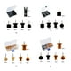 thumbnail image 2 of Chinchetas de Madera Inteprter Marcadores de Mapa Reutilizables Impermeables, 2 of 6