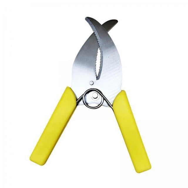Tijeras para anillar,Tijeras para cortar de aro con mango amarillo,Tijeras para pelar anillos de árboles frutales,pelador de mano,Herramienta de corte para anillar plantas Herramienta
