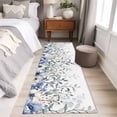 thumbnail image 4 of Rectangle Rug 2x6Ft Pastoral Eucalyptus Blossom Floral Soft Indoor Throw Rugs Carpets for Living Dining Bedroom Kids Room Non-Slip Playroom Crawl Rug Floor Mats Watercolor Wild Flower, 4 of 9