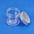 thumbnail image 6 of 20Pack 1Oz Plastic Round Jars Clear Jars Containers with Aluminum Screw Lids&nbsp;for beauty products household items or small crafts, 6 of 8