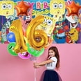 thumbnail image 4 of SpongeBob SquarePants Party Supplies 16th Decor Kit Balloons Birthday Cake Topper Decorations, 4 of 6