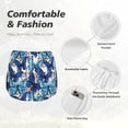 thumbnail image 5 of Disketp Blue and White Butterflies Print Women's Shorts Workout Shorts for Athletic Gym Running Shorts with Phone Pockets Small, 5 of 8