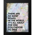 thumbnail image 2 of Grey, Jace 12x14 Black Modern Framed Museum Art Print Titled - Roads in The World, 2 of 5
