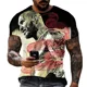 thumbnail image 3 of Camiseta con estampado 3D para hombre y niño, camisa deportiva de cuello redondo, con estampado de luchadores famosos, de la calle, 2023, 3 of 5