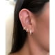 thumbnail image 2 of 3 pares de aretes pequeños de cartílago para mujer, aretes de circonita cúbica, aretes de aro chapados en oro blanco, 8mm, 10mm, 12mm, 2 of 5