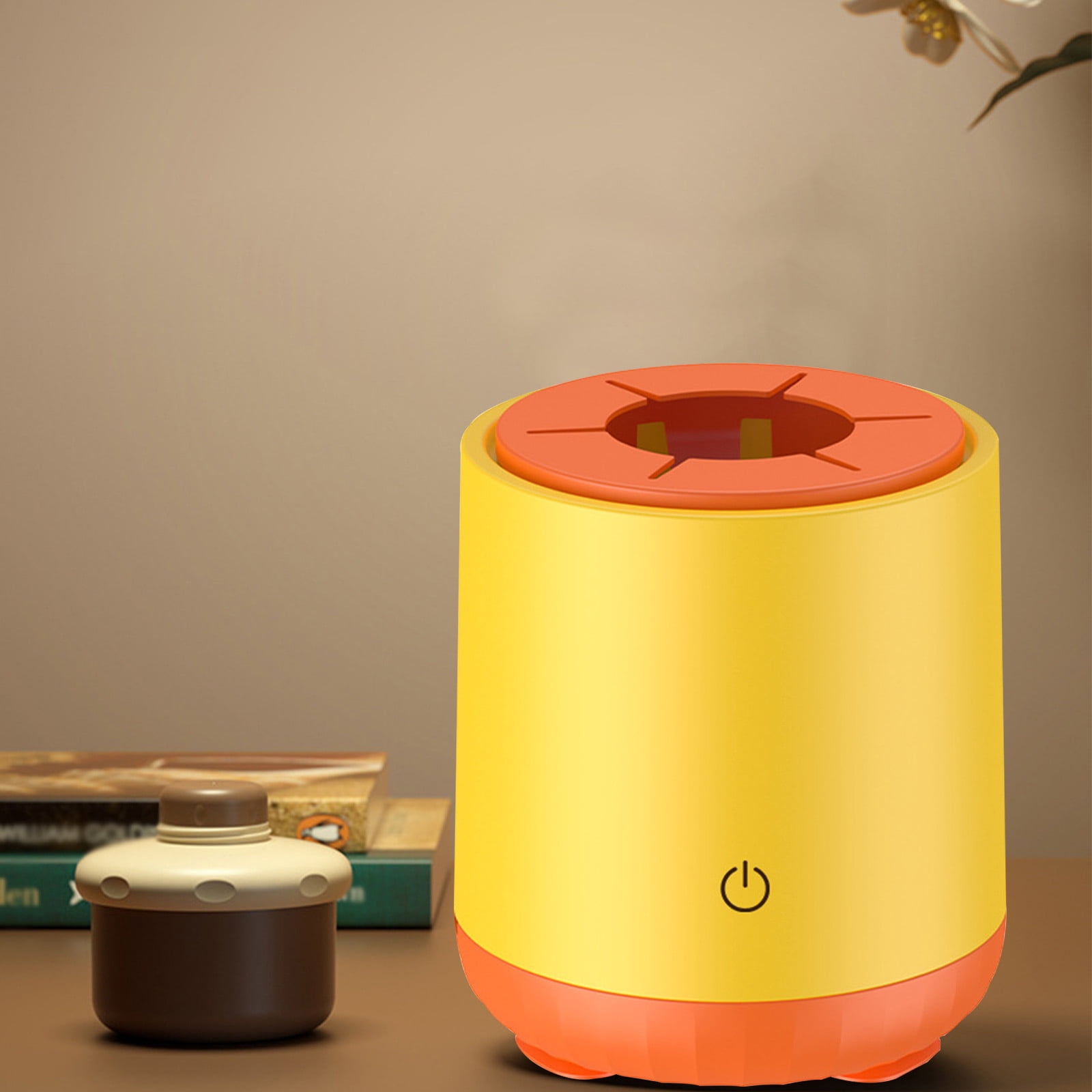 Automatic Formula Mixer,Electric Milk Shaker Low Noise,USB Charging,3 Mixing Modes for Feeding to Avoid Lumpy Reduce Bubbles(Yellow)
