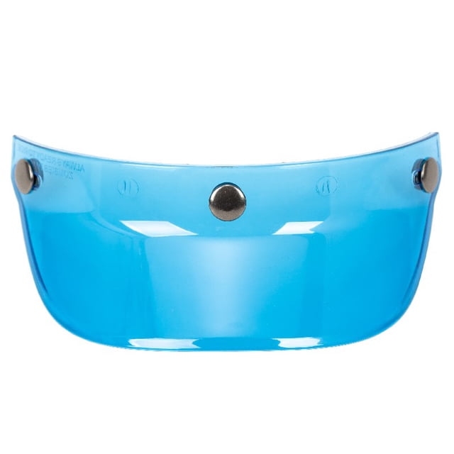Universal 3 Snap-Button Visor Flip Up Wind Shield for Open Face Motorcycle Helmet