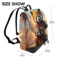 thumbnail image 2 of Balery Prairie Meditating Raccoon Mochila de Cuero para Mujeres, Gran Capacidad, Bolsa de Viaje Multifuncional, Mochila de Cuero y Bolsa de Hombro para Mujeres, 2 of 4