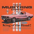 thumbnail image 3 of This Is Mustang Country Sweatshirt Legendary Performance Pink Muscle Car Shelby Mach 1 Boss GT Licensed Hoodie, 3 of 7