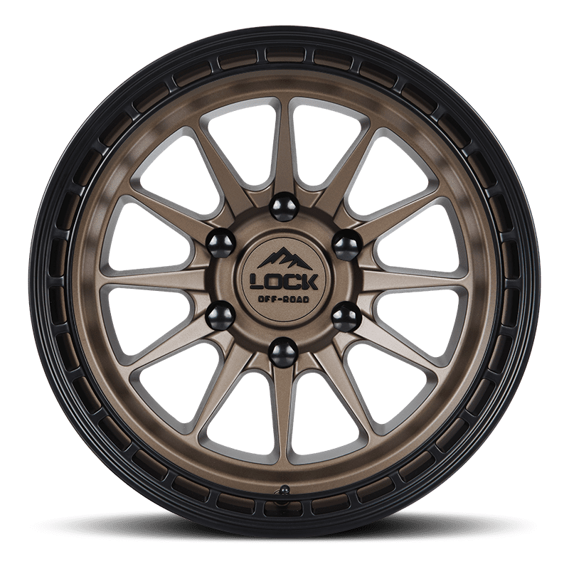 Lock Off-Road Baja Matte Desert Bronze with Matte Black Ring 9-17
