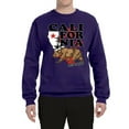 thumbnail image 2 of Wild Bobby, California Republic Cali Bear Pop Culture Unisex Crewneck Graphic Sweatshirt, Purple, 2XL, 2 of 3