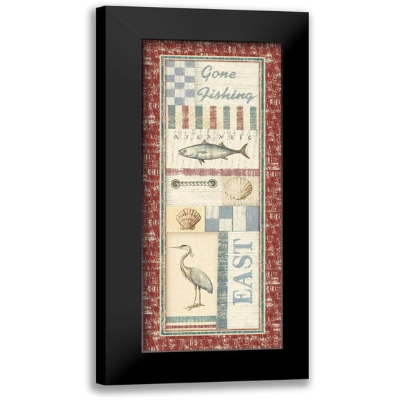 Audrey, Charlene 8x14 Black Modern Framed Museum Art Print Titled - Coastal IV