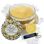 Tyler Candle Company Icon Jar Candle - Luxurious Scented Candle with Essential Oils - Long Burning Candles 110-120 Hours - Large Candle 22 oz with Worldwide Nutrition Multi Purpose Key Chain