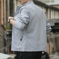 thumbnail image 4 of Dpytoraw Mens Autumn Fashion Leisure Square Thin Jacket Blouse Coat Baseball Top, 4 of 5