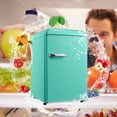 thumbnail image 4 of Galanz Retro Efficient Compact Refrigerator w/Freezer, 2.5 Cu Ft, Green, 4 of 5