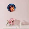 thumbnail image 3 of 10 Inch Wall Clock Battery Operated Silent Clock Decorative for Office, Kitchen, Outdoor, Living Room，Basketball in Fire Flames And Splashing Water Lovely Art, 3 of 4